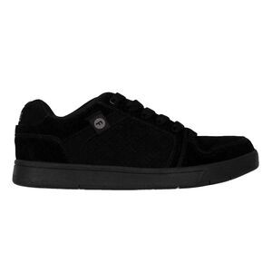 Fabric Mens Ollie Leather Flat Skate Shoes / Black